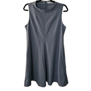 M.M. LAFLEUR Women's Size 10 Grey Purple Fit and Flare‎ Sleeveless Dress